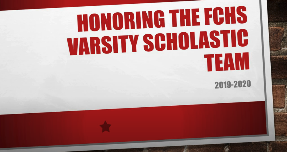 2020 FCHS Scholastic Team Awards