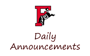 FCHS Daily Announcements